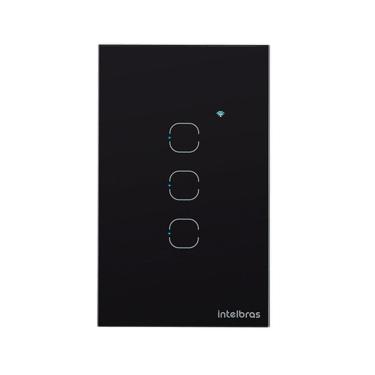 Imagem de Interruptor Smart Zigbee Touch 3 Preto Ezs 1003 4850049