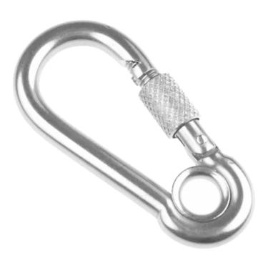 Imagem de Mosquetão Inox Com Trava 6Mm X 60Mm Com Olhal