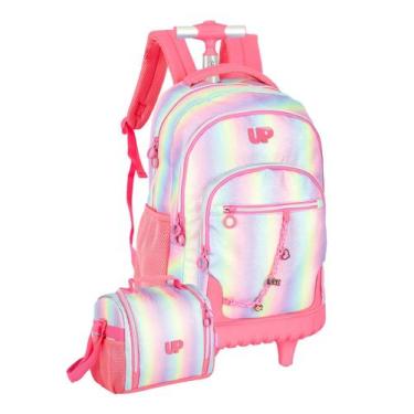Imagem de Kit Escolar Degrade Up4You Mochila De Rodas + Lancheira