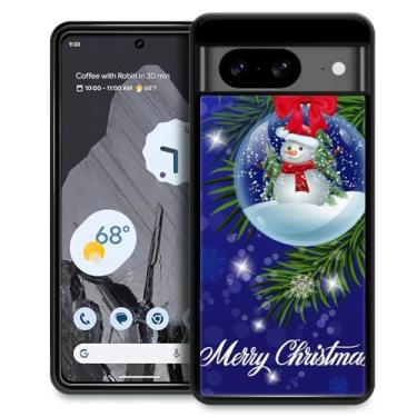 Imagem de Goodsprout Capa compatível com Google Pixel 8, Feliz Natal, design de padrão incrível, à prova de choque, antiarranhões, capa traseira rígida de policarbonato para Google Pixel 8