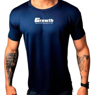 Imagem de Camiseta Dry-Fit Masculina GROWTH com Elastano Secagem Rápida para Tre
