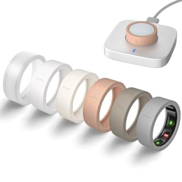 Imagem de Capas ultrafinas compatíveis com Oura Ring Gen 4/Oura Gen 3, capa protetora de anéis inteligentes de silicone elástico antiarranhões, acessórios para ULTRAHUMAN Ring Air/RingConn Gen 2 para mulheres e