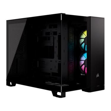 Imagem de Gabinete Gamer Corsair 2500x Link Lateral De Vidro Temperado Mini-itx-micro-atx Preto