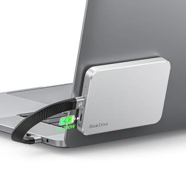 Imagem de ORICO SSD externo magnético BookDrive de 512 GB com carregamento PD de 100 W para smartphones Labtop e USB-C - Unidade de estado sólido portátil Magsafe, 1000 MB/s para USB 3.2 Gen2 - P10Plus