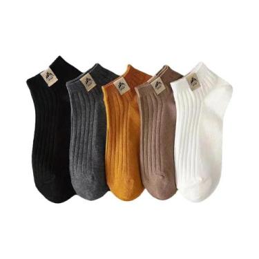 Imagem de 10 Pares de Meias de Barco Masculinas - Respiráveis, Absorventes de Su