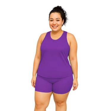 Imagem de Regata Nadador Feminina Dryfit Fitness Academia Plus Size - Sunset Con