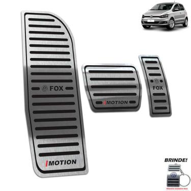 Imagem de Pedaleira + Descanso Volkswagen Fox I-Motion 2015 2020 Preto