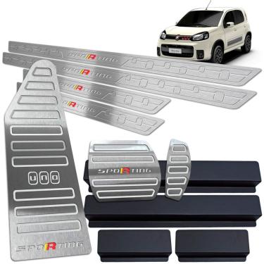 Imagem de Soleira Pedaleira Descanso Prata Uno Sporting 11/18 Auto