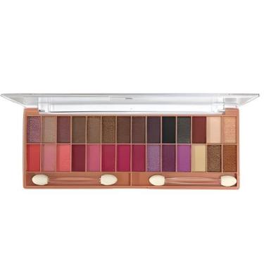 Imagem de Paleta De Maquiagem 28 Sombras + Pinceis Sombra 28 Cores - MiaMake