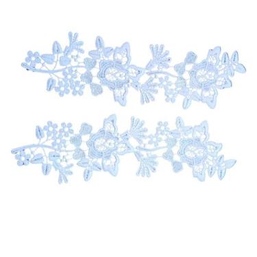 Imagem de Aplique Guipir APK5 Véu CCB Tamanho 28x9 cm Branco 1 Par - DEMAVI