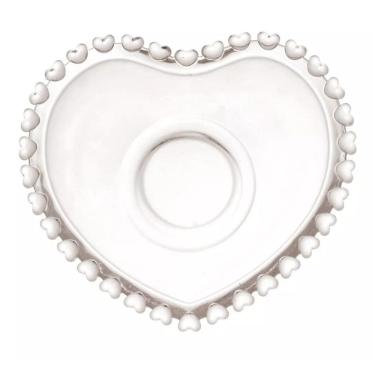 Imagem de Xícara Para Chá Cappuccino Com Pires De Coração - Cristal