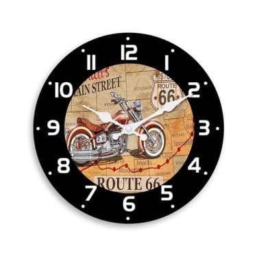 Imagem de Relógio de parede de madeira, sala de estar, quarto, cozinha, decoração de casa, relógio de quartzo silencioso, inauguração de casa, decoração de casa (30 cm)