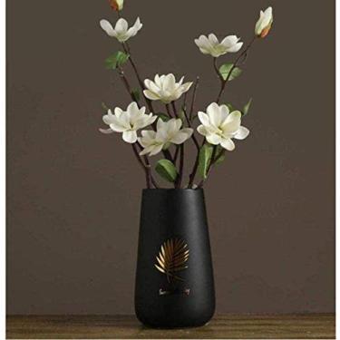 Imagem de Vaso Mecanismo de sepultura de vidro artesanato quarto mesas de cozinha evidências importantes placas decorativas belas linhas de cerâmica para flores (cor: C Tamanho: Médio) (Cor: B Tamanho: pequeno)