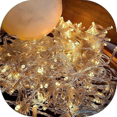 Imagem de Cordão Pisca LED Branco Quente 10 Metros – Decoração Natal, Festas, Varanda, Jardim, Casamento, Luz Decorativa Econômica, Linha Premium, Flexível e Durável para Ambientes Internos e Externos (30M)