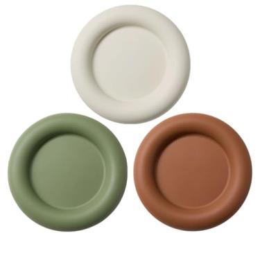 Imagem de Prato de jantar de silicone leve pratos de servir prato de sobremesa reutilizável pratos de estilo moderno para festa em casa restaurante