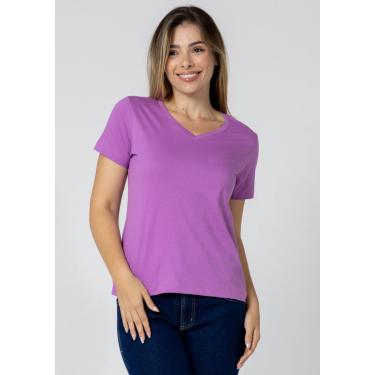 Imagem de Baby Look Pau a Pique Básica Lilás