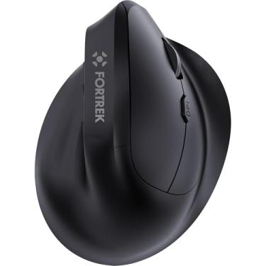 Imagem de Mouse Vertical Sem Fio Ergonômico MERG15 Preto Fortrek