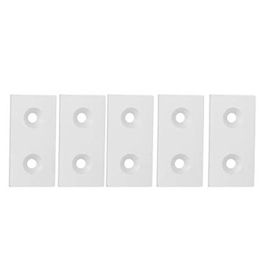 Imagem de Acouto 4080 Extremidade de Alumínio 5 Peças Placa de Cobertura de Metal de Liga de Alumínio Movendo 4080 Furos Duplos-slot Acessórios de Ferragem Industrial (Prata)