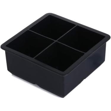 Imagem de Forma De Gelo Silicone 6 cubo ou 6 bola Grande Drinks Preto(4 CUBO)