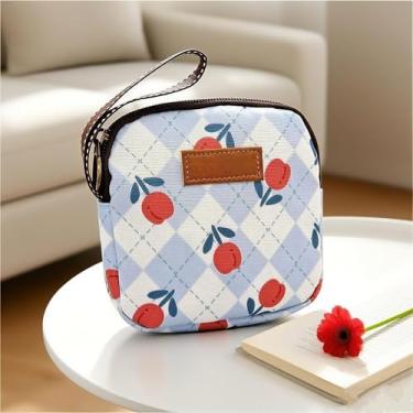 Imagem de Mini porta-moedas, bolsa para chaveiros, moedas, fone de ouvido, batom, organizador de cabos de dados, bolsa com zíper, Lcs multicolorido 24425