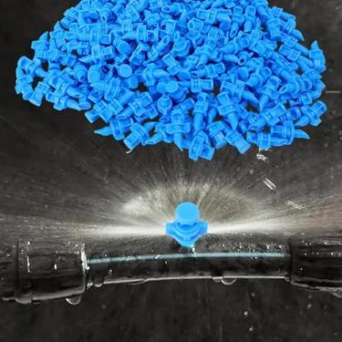 Imagem de 20 peças gotejador de irrigação bocal atomizador simples refração 90 graus bocal atomizador ferramenta de irrigação jardim, azul
