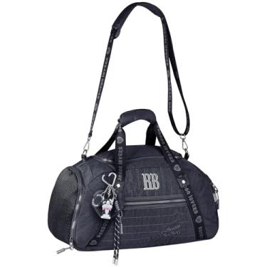 Imagem de Bolsa Rebecca Bonbon RB Sacola Grande Nylon Academia Viagem (Preto)