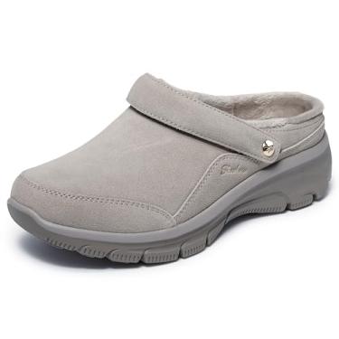 Imagem de Skechers Mule feminino fácil de lidar, charmoso, Cinzento-acastan, 34