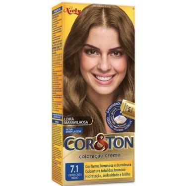 Imagem de Tintura Cor&Ton Niely Louro Cinza Médio 7.1