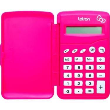 Imagem de Calculadora Flip Letron Hello Kitty 8 Dígitos Rosa