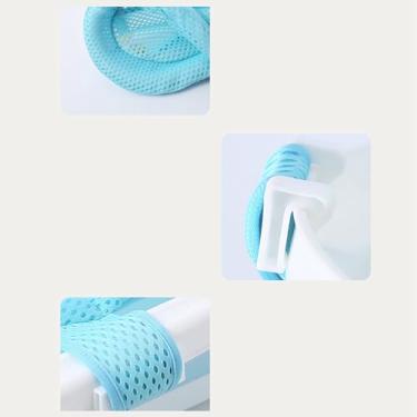 Imagem de Haofy Rede de Banho para Bebês, Almofada de Assento de Malha Antiderrapante Com 5 Cantos de Segurança para Recém-nascidos – Proteção Espinhal, Alças Ajustáveis, Design Antiderrapante (azul) – Material Respirável (Azul)