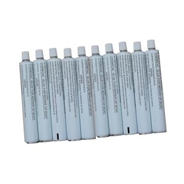 Imagem de Esquirla 10 tubos vazios de tinta a óleo, tubos vazios de pasta de dente, convenientes, tubo de alumínio recarregável com tampa para guaches, óleos e aquarelas