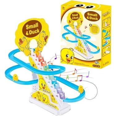Imagem de Brinquedo Pista Escorregador Musical com Luz e Som Educativo e Interativo Infantil | APOLLO'S STORE (Patinho)
