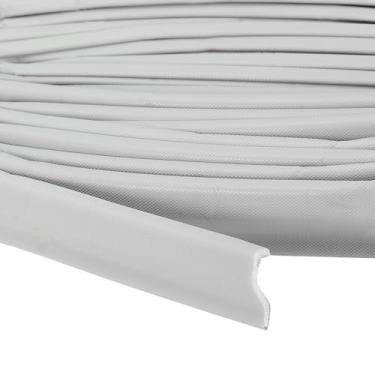 Imagem de Vedação de porta de decapagem climática de 9,5 m, fita de proteção contra intempéries de espuma de poliuretano autoadesiva em forma de V para porta inferior e lateral de janela, cinza