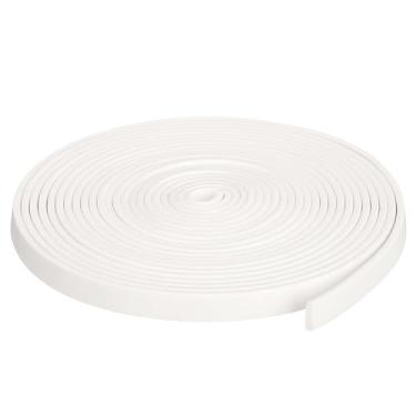Imagem de Tira de vedação de espuma de silicone, 0,3 cm x 1,0 cm x 16,4 m, barra de borracha de esponja para janela de porta, gaxeta faça você mesmo, automotiva, branca