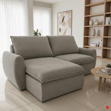 Imagem de Sofá Retrátil e Reclinável 270cm Cúbica Pietro - Arte Cúbica Estofados