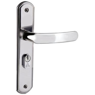 Imagem de Fechadura Entrada 4cm Polido Inox Premium Aliança - Aliança Metalúrgic