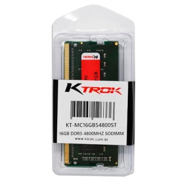 Imagem de Memoria Ktrok 16Gb Ddr5 4800Mhz Sodimm- Notebook