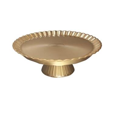 Imagem de BOLEIRA REDONDA 23 X 8CM - DOURADA