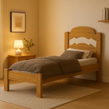 Imagem de Cama Tradicional Solteiro Reforçada Iris. (Nature/Off)