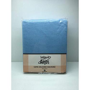 Imagem de Capa De Proteção Azul para Colchão Solteiro 30cm Com Zíper Sulbrasil