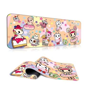 Imagem de Tokidoki Unicorno Mouse Pad Grande Gaming Computador Mouse Pad Teclado Estendido Acessórios de Mesa para Computador de Escritório Laptop