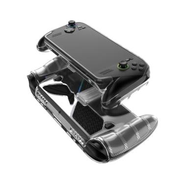 Imagem de Capa para ROG Ally X 18 cm para jogos, fina, leve, suporte e à prova de arranhões, capa de borracha TPU (transparente).