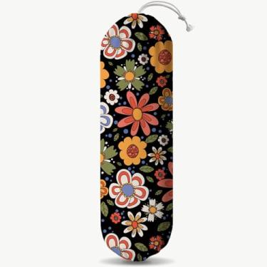 Imagem de Suporte de saco plástico de flor, organizador de sacolas de compras de parede, sacos de lixo laváveis para carro, presentes de inauguração de casa de cozinha para mulheres, família, amigos, avó, mãe