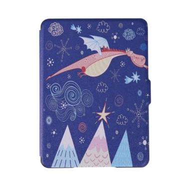 Imagem de Akacy Capa com padrão pintado de 6 polegadas para Kindle (8ª geração, modelo: SY69JL, lançado em 2016) com função automática de despertar/dormir/à prova d'água (18)