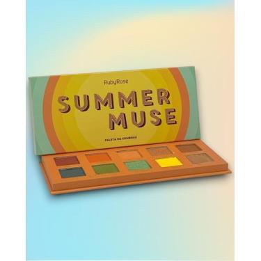 Imagem de Paleta de Sombras Summer Muse Ruby Rose - Cores Vibrantes
