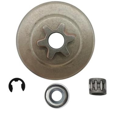 Imagem de RUURUU Kit de tambor de embreagem de 3/20.3 cm para motosserra STIHL 017/018/MS170/MS180/MS210/MS230/MS250 - OEM 1123 640 2003/9460 624 0801 Roda dentada e substituição de rolamento