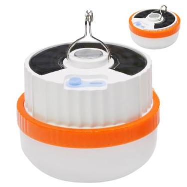 Imagem de Design extensível com gancho de luz solar de emergência, 50 W ou 100 W, lanterna de acampamento solar tipo C, ideal para mercados noturnos e aventuras ao ar livre