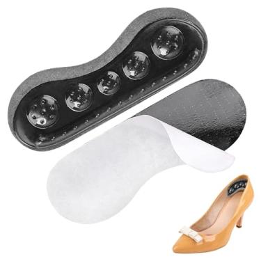 Imagem de Protetores de calcanhar para sapatos, inserções de almofada de calcanhar, Almofada autoadesiva para inserções de salto de sapato, Forro de calcanhar com design ergonômico para trabalho, compras, escol