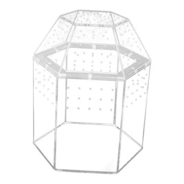 Imagem de IEUDNS Terrário para aranha-saltadora, caixa de acrílico para aquário de répteis, gaiola para tarântulas e louva-a-.