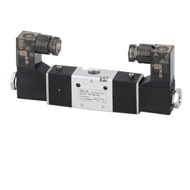 Imagem de 1 peça válvula solenoide pneumática de ar 3V120-06 duas posições AC220V DC24V DC12V AC110V AC24V AC 24V válvula normalmente fechada (3V120-06, DC24V)